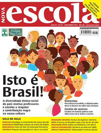 Ilustração: Edson Ikê Capa Nova Escola. Ilustração: Edson Ikê