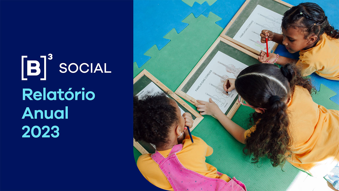 Com Renata Borges e Otavio Maia B3 SOCIAL - Relatório de Atividades 2023