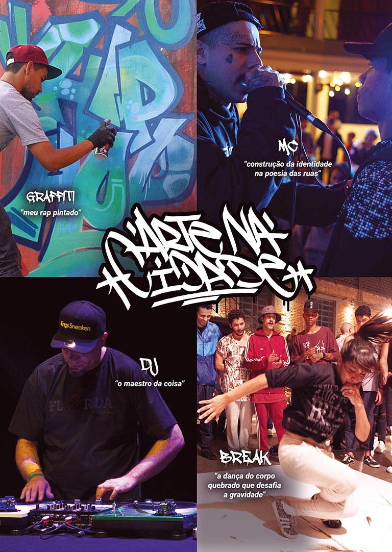 Cartaz (verso) para o documentário Arte na Cidade, de Onofre Bonesso Jr - About Produções.