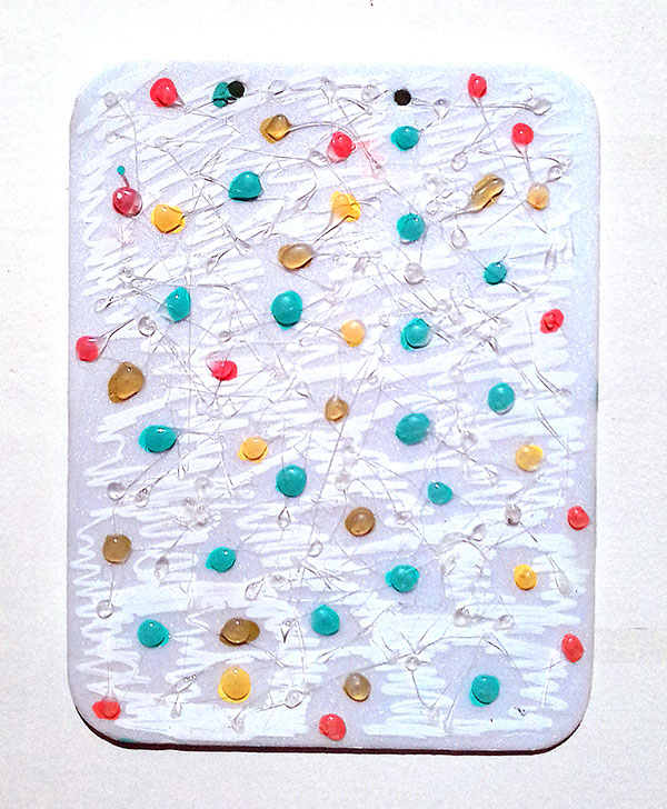 Pintura em isopor feita por alunxs da escola Amorim Lima nas oficinas Festa das Prendas 2019 com a participação de voluntários e a comunidade escolar