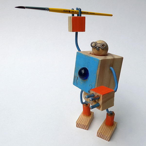 boneco de madeira