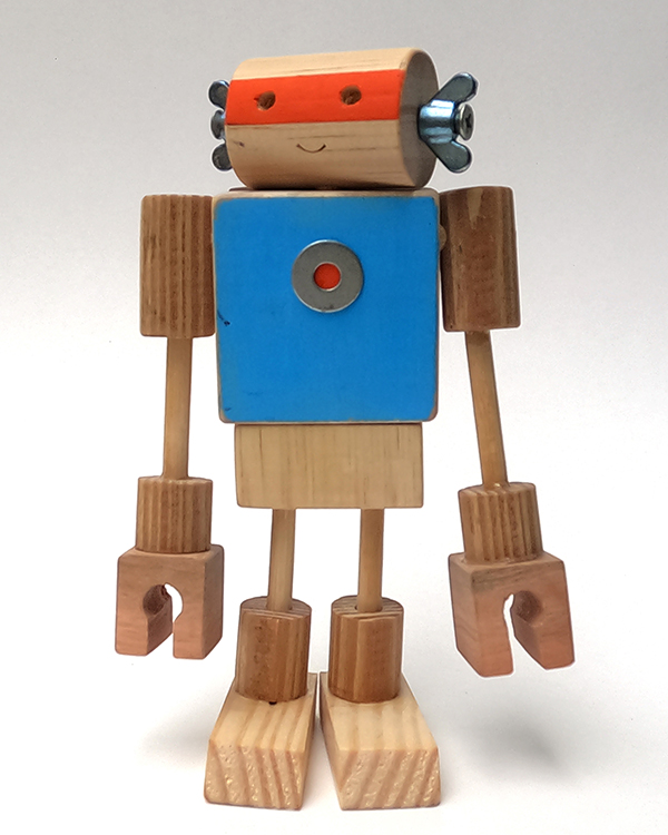 boneco de madeira