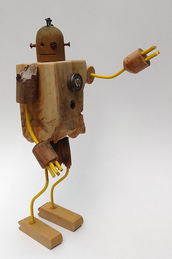 boneco de madeira