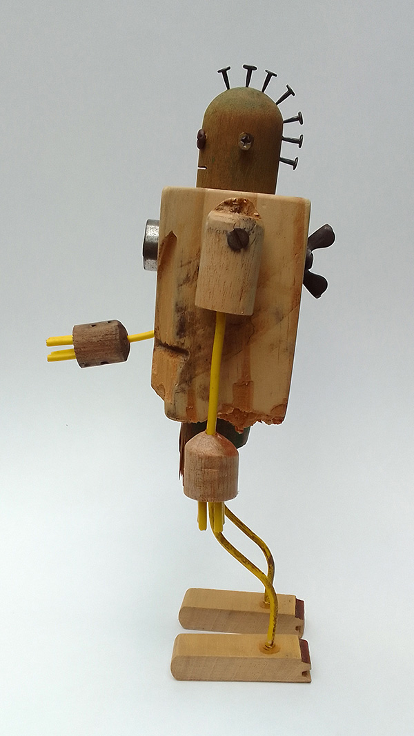 boneco de madeira