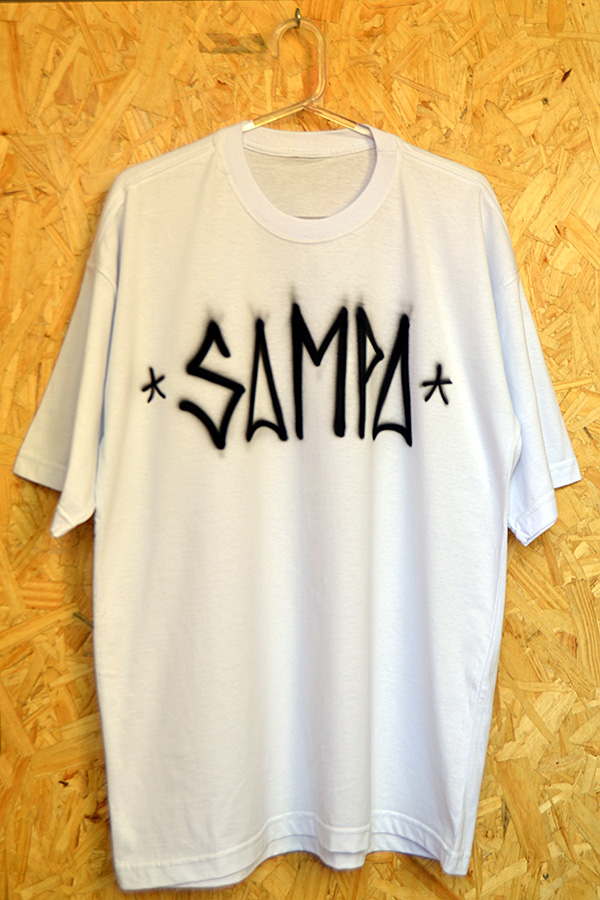 Sampa. Camiseta aerografada por Vilmar Oliveira