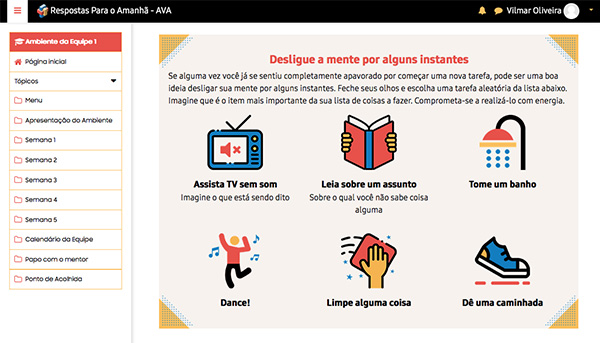 Design Moodle para o Prêmio Respostas para o Amanhã - SAMSUNG. Via CENPEC Educação