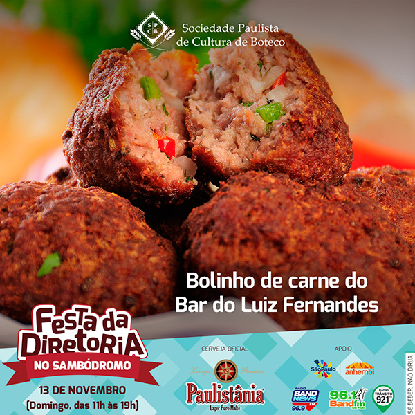 Cards para Festa da Dietoria no Sambódromo - Sociedade Paulista de Cultura de Boteco